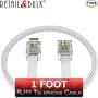 (2 Pack) 12 Inches Short Telephone Cable Rj11 Male To Male Phone Line Cord (1 Foot, White) (2 Pack) 12 Inches Short Telephone Cable Rj11 Male To Male Phone Line Cord (1 Foot, White)
