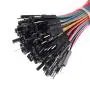 Premium Breadboard Jumper Wires Male to Male Male to Female Female to Female Square Head 0.1 24AWG 10 Colors 100-Pack by Hellotronics (10CM, MMx40 + MFx40 + FFx40)