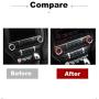 TopDall Red Aluminum Headlight Volume Tune Control Knob Cover Ring Trim Interior Accessories for Ford Mustang