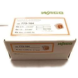 Wago Wire Connector 600 V Clear 4 Conductor 100 / Box