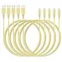iPhone Charger Cable 6ft 5Pack,[MFi Certified] Lightning Cable 6 Foot,Ailawuu iPhone Cord USB Fast Charging Compatible with iPhone 11/11 Pro/Pro Max/X/XS Max/XR/8/8 Plus/7/7 Plus/iPod (Yellow)