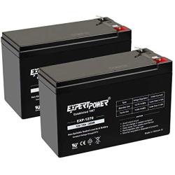 ExpertPower Standard 12V 7AH Rechargeable SLA Battery, (EXP1270-2) - 2 Pack
