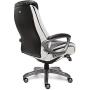 Serta 44942 Executive Office Chair with Smart Layers Technology | Leather and Mesh Ergonomic with Contoured Lumbar and ComfortCoils | Black & White
