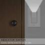 2Pack-SOZULAMP Illuminated Light Switch-Easy Install,Auto On/Off GuideLight White Wall Switches with Night Lights,Single Pole,15 Amp 120/277V,Decora Paddle Rocker AC Quiet Switch(Daylight LED)
