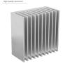Aluminum Chipset Heatsink Radiator Heat Sink Cooling Fin Silver for CPU LED Power Active Component 40 x 40 x 20mm (2 Pcs) -Kalolary