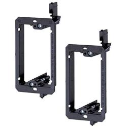 iMBAPrice LV1-2PK Single Gang (1-Gang) Low Voltage Mounting Bracket - Black (Pack of 2)