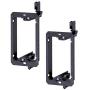 iMBAPrice LV1-2PK Single Gang (1-Gang) Low Voltage Mounting Bracket - Black (Pack of 2)