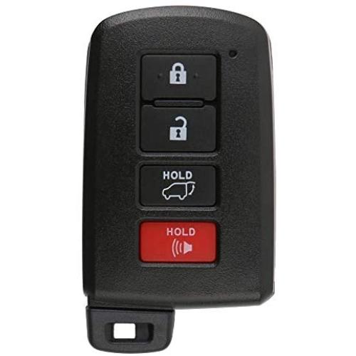 KRSCT Key Fob Fits for Toyota Highlander 2014-2019 4-Buttons Keyless Entry Remote Replaces HYQ14FBA