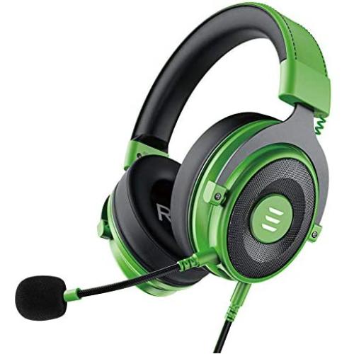 EKSA E900 USB Gaming Headset - Xbox One Headset with 7.1 Surround Sound, PS4 Headset Noise Cancelling Mic, Gaming Headphones Compatible with PC, PS4, Xbox One Controller, Nintendo Switch（Green）
