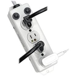 Tripp Lite Medical-Grade Power Strip, 4 15A Hospital-Grade Outlets, 2ft. Cord, UL 1363A (PS-402-HG-OEM),White