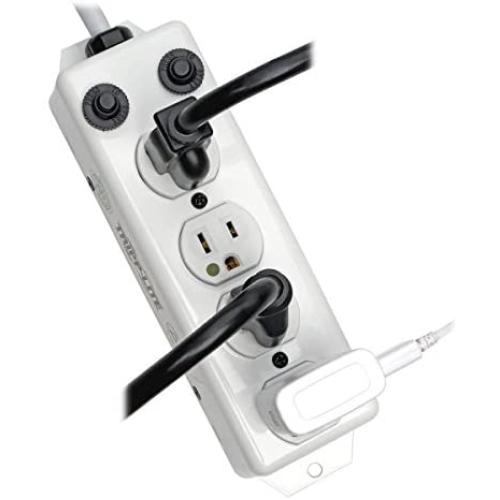 Tripp Lite Medical-Grade Power Strip, 4 15A Hospital-Grade Outlets, 2ft. Cord, UL 1363A (PS-402-HG-OEM),White