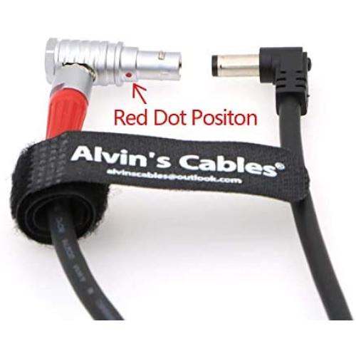 Alvins Cables Z CAM S6 Power Output Cable Ninja V DC Jack to 2 Pin Right Angle Upward