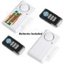 Wsdcam Wireless Door Alarm with Remote 2 Pack, Battery Included, 105 dB Loud Pool Door Alarm, Wireless Door Open Alarms Sensor for Kids Safety Home Security