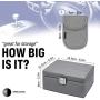 Orbis Global Keyless Car Signal Blocker | Grey Box & Grey Pouch Bundle Set | Anti Theft Faraday Box Cage | Car Security | RFID Faraday Key Fob Protector