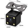 HD Car Rear Camera Car Backup Camera with Super Night Vision IP67 Waterproof Seismic Rearview Camera Wide Angle View for Car RV Caravan Trailer Tow Truck of Rear View Camera Fit (Eight Lights)