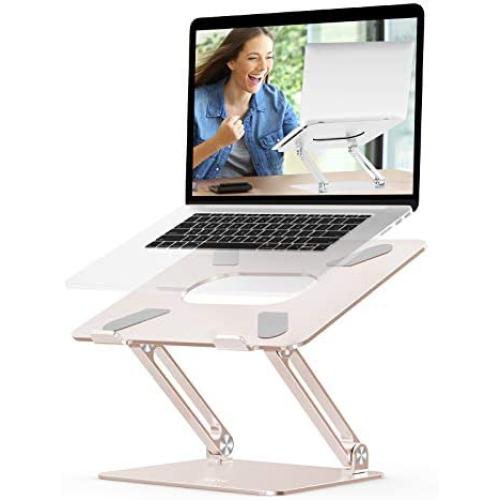 Laptop Stand, EPN Laptop Riser with Heat-Vent to Elevate Laptop, Adjustable Desktop Holder Compatible for MacBook Pro/Air, Surface Laptop, Dell XPS, HP, Samsung and Other 11-17 Inch Notebook