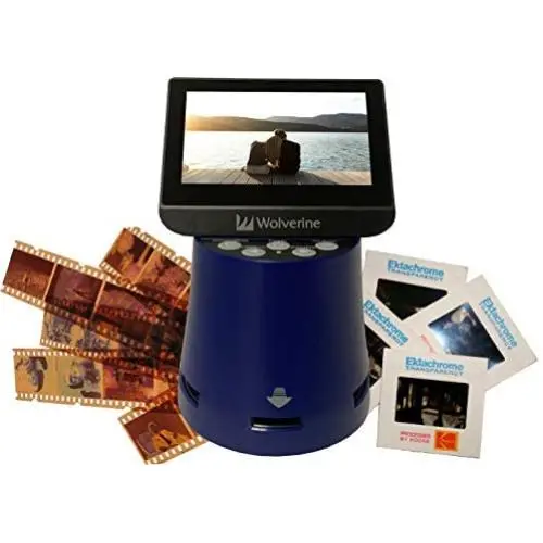 Wolverine Titan 8-in-1 High Resolution Film to Digital Converter with 4.3'' Screen and HDMI Output (Blue)