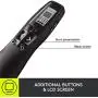 Logitech Professional Presenter R800, Wireless Presentation Clicker Remote with Green Laser Pointer and LCD Display, Black