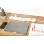 Flexible Power Strip Surge Protector 6Ft 4 Outlet 2USB Suitable for Home and Office. (White)