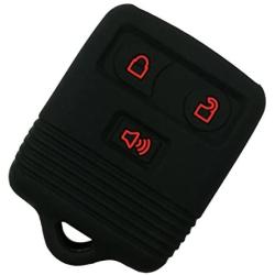 Coolbestda Rubber Smart 3buttons Key Fob Cover Remote Case Keyless Protector Jacket for Ford F150 F250 F350 Explorer Ranger Escape Expedition