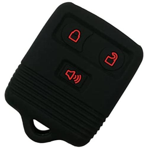 Coolbestda Rubber Smart 3buttons Key Fob Cover Remote Case Keyless Protector Jacket for Ford F150 F250 F350 Explorer Ranger Escape Expedition