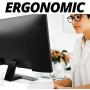 Mammoth High Grade Clear Acrylic Monitor Stand, Computer Monitor Riser Stand, Desk Shelf Organizer for Home and Office, 20'' Wide Base with 50LBs Load, Perfect for iMac and Mini Mac with Keyboard
