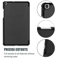 ProCase Galaxy Tab A 8.0 2019 Case T290 T295, Slim Light Cover Trifold Stand Hard Shell Folio Case for 8.0 inch Galaxy Tab A 2019 Without S Pen Model SM-T290 (Wi-Fi) SM-T295 (LTE) –Black