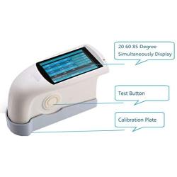 CNYST Tri-angle Gloss Meter with 3 Angle 20 60 85 Degree Glossmeter HG268 with 60 Degree Range 0 to 1000GU Data Storage Function