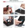 Wireless Charger [with QC 3.0 Adapter], Seneo 2 in 1 Wireless Charging Pad with iWatch Stand for iWatch 5/4/3, 7.5W for iPhone 12/11/Pro Max/XR/XS Max/XS/8/8P/Airpods Pro (No Magnetic Charging Cable)