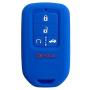 Alegender Qty(2) 5Btn Smart Key Fob Remote Covers Case Holder Jacket for 2018 2017 2016 2015 Honda Accord Civic CR-V CRV Pilot EX EX-L Touring Premium