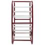 BISupply Wire Spool Rack Cable Caddy, Red - Wiring Spool Dispenser Bulk Cable Holder, Electrical Wires Dolly with Wheels