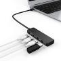 4-Port Ultra-Thin USB 2.0 HUB hub Flat one with Four USB Splitter Extender