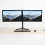 VIVO Freestanding Full Motion Aluminum Dual VESA Monitor Desk Stand with Articulating Double Center Arm Joints, Fits 17 to 32 inch Screens (STAND-V102Z) VIVO Freestanding Full Motion Aluminum Dual VESA Monitor Desk Stand with Articulating Double Center Arm Joints, Fits 17 to 32 inch Screens (STAND-V102Z)