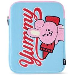 BT21 Bite Collection Cooky Character Tablet Sleeve Bag Case Cover, Compatible with 10 Inch iPad Air, iPad Pro, Galaxy Tab, Light Blue