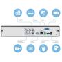 Amcrest HD 1080-Lite 4CH Video Security Camera System -Four 1280x720P IP67 Outdoor Cameras, 65ft Night Vision, Hard Drive Not Included, Supports AHD, CVI, TVI, 960H & IP Cameras (AMDVTENL4-4B-B)