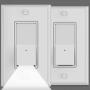 2Pack-SOZULAMP Illuminated Light Switch-Easy Install,Auto On/Off GuideLight White Wall Switches with Night Lights,Single Pole,15 Amp 120/277V,Decora Paddle Rocker AC Quiet Switch(Daylight LED)