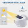 Emacros Pairable 1/2 Mile Long Range Solar Wireless Driveway Alarm Weatherproof Motion
