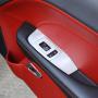 Window Lift Switch Button Panel Cover Trim Interior Accessories for Dodge Challenger 2015-2020 (Silver)