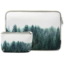 Laptop Sleeve 13 Inch Neoprene Laptop Sleeve Bag Air 13 13.3 Inch Sleeve Pro 13 Inch Protective Neoprene Sleeve Electronics Accessories Organzier Bag Carry Case Pouch (Forest Grey)