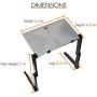 QuickLIFT Adjustable Tablet Stand Mount and Standing Desk Converter for Bed, Couch or Table with X-Vent Cooling for Microsoft Surface, Surface Pro, Surface Go, Surface Book ! Includes Screen Cloth