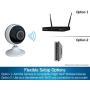 Night Owl Wireless 1080p Panoramic AC Powered Indoor Digital IP Camera with 30 ft. of Night Vision, 2-Way Audio, Motion Detection, Google Assistant Compatible and Remote Viewing Mobile App