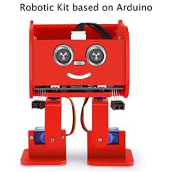 ELEGOO Penguin Bot Biped Robot Kit for Arduino Project with Assembling Tutorial,STEM Kit for Hobbyists, STEM Toys for Kids and Adults, Red Version