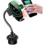 Car Cup Phone Holder&Air Vent Wireless Car Charger,[Automatic Infrared-Sensing]10W Fast Charging Car Phone Mount Fit for Samsung Galaxy S10/S10+,iPhone12/11/11 Pro/11 Pro Max/X/XS Max,QI-Enabled Phone