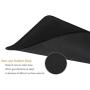 Halomy Gaming Mouse Pad - Large Desk Pad Mouse Pad with Non-Slip Natural Rubber Base, Double Weave Fabric Surface Design - Tight and Smooth, Fit Any Mouse, Keyboard and Laptop (80x30 Black)
