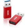[10Gbps] USB C to USB 3.0 Adapter (2 Pack) - XAOSUN 3.1 USB C Female to USB Male Adapter - Support One-Sided Superfast Data Transmission & 100W Fast Charging - Compatible with Laptops, PC, Chargers