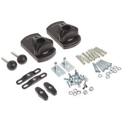 Monoprice Low Profile 22 lb. Capacity Speaker Wall Mount Brackets (Pair) Black