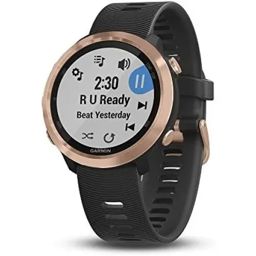Garmin Forerunner 645 Music, GPS Running Watch With Garmin Pay Contactless Payments, Wrist-Based Heart Rate And Music, Rose Gold