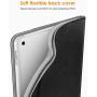 DTTO iPad Mini 4 Case, Premium Leather Folio Stand Cover Case with Multi-Angle Viewing and Auto Wake-Sleep Function, Front Pocket for Apple iPad Mini 4 - Black