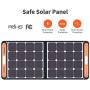 Jackery SolarSaga 100W Portable Solar Panel for Explorer 240/300/500/1000 Power Station, Foldable US Solar Cell Solar Charger with USB Outputs for Phones (Cant Charge Explorer 440/ PowerPro)