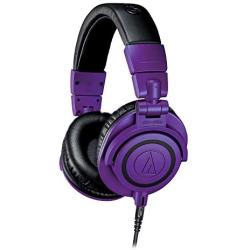 Audio-Technica ATH-M50xPB Professional Studio Monitor Headphones, Purple/Black Purple / Black